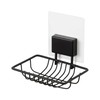 Compactor Soap Dish, Iron, Black, 11.5 x 9.5 x 10cm