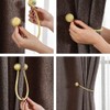 4 Pack Magnetic Curtain Tiebacks，Curtain Tiebacks Buckles Holdbacks Holders Hooks