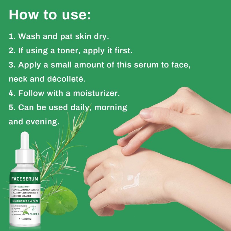 3 Pack 5% Niacinamide Serum with 4% Tea Tree Extracts