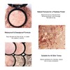 Colour Correcting Powder Foundation, Baked Foundation Long-lasting 24H Wear, Brighten