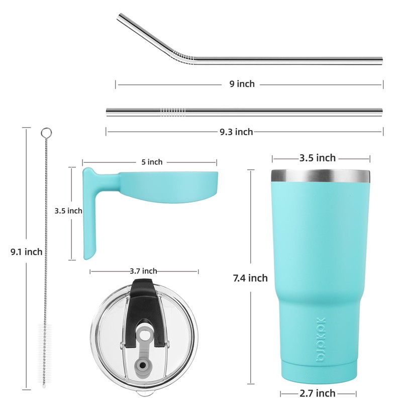 BJPKPK 20oz Tumbler With Handle Insulated Cups With Lid And