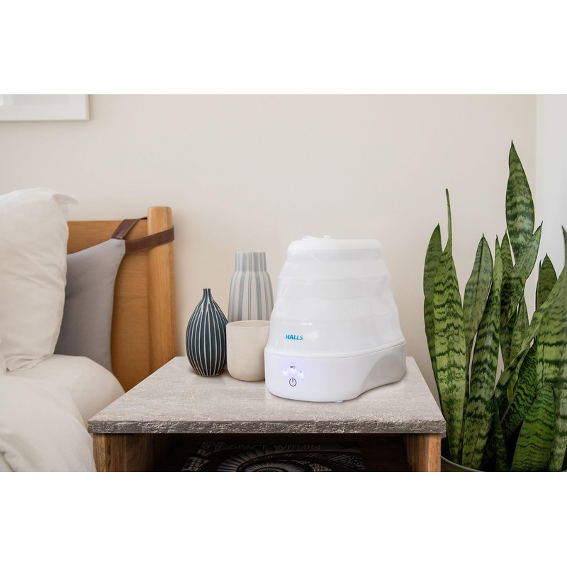 Crane x HALLS Collapsible Cool Mist Humidifier for Bedroom and