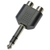 Keepdrum ADA062 Stereo Audio Adapter RCA Female to 6.3 mm