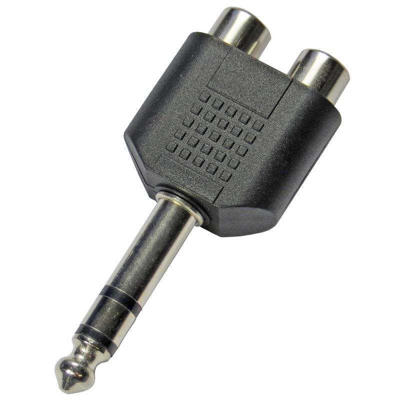 Keepdrum ADA062 Stereo Audio Adapter RCA Female to 6.3 mm