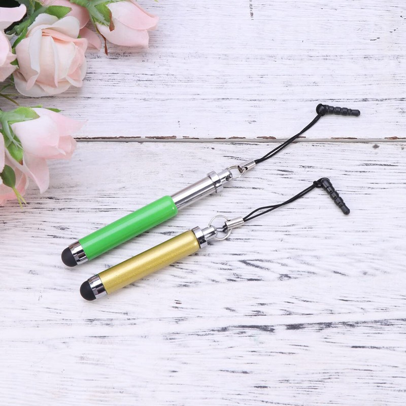 PartyKindom 12 Retractable Capacitive Stylus Pens Ball Pull Capacitive Stylus