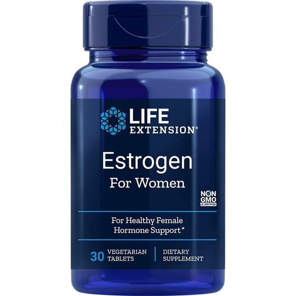 Life Extension Estrogen for Women for Healthy Female Hormone Support 30 Vegetarian Tablets