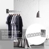 304 Stainless Steel 6‑Hole Wall‑Mounted Drying Rack Folding Clothes Organizer