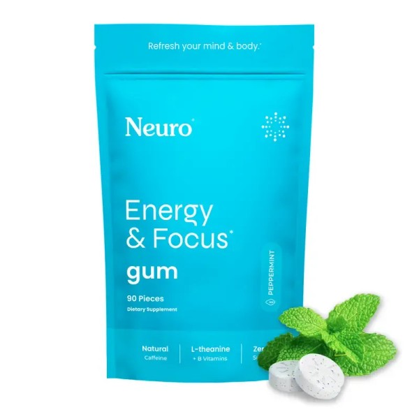 Neuro Energy Nootropics – Caffeine for Energy & Focus, Sugar-Free,
