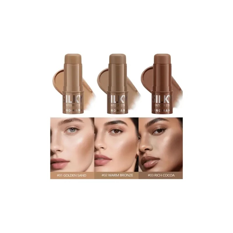 Bronzer En Barra Contorno Maquillaje Larga Duracion Tonos