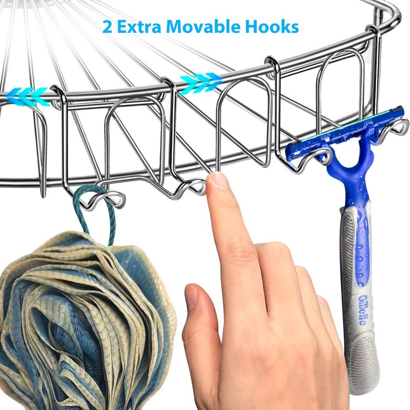 Orimade Corner Shelf Shower Basket