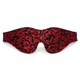 Satin Eye Mask, Soft Comfortable Silk Sleeping Cover Blindfold Tie for Valentine's Day Gift, Sleep Blindfold for Adults Play (RED)