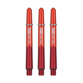 Target Darts Red Pro Grip Evo Aluminium Dart Shafts Medium