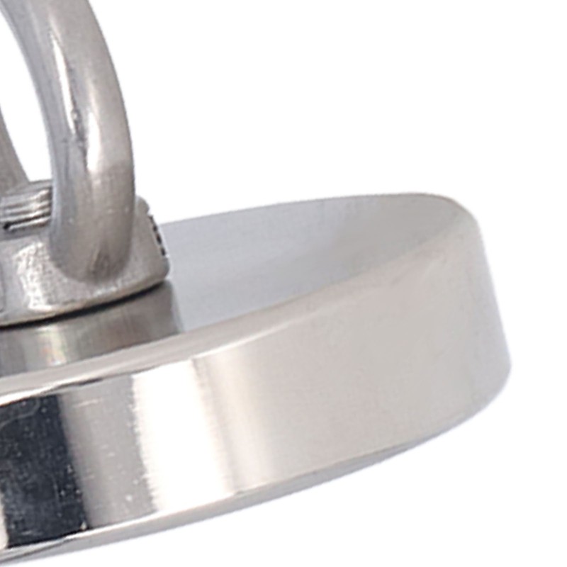 High Power Fishing Magnet NdFeB Stainless Steel Silver Neodymium Fishing
