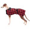 Geyecete Waterproof Greyhound Whippet Lurcher Dog Coat-with Warm Fleecy Lining