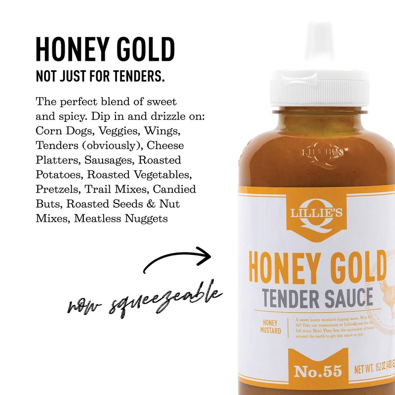 LILLIES Q Honey Gold Tender Sauce, 15.2 OZ