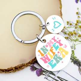 Engagement Gifts For Couples Bachelorette Gifts For Bride Gift For Wife Romantic Birthday Gift For Wife Anniversary Christmas Wedding Present For Wifey Bride To Be Keychain Wifey Presents