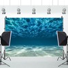 6x4ft Shining Blue Sea Water Ripple Backdrops for Party Summer