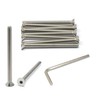 iexcell 10 Pcs 5/16-18 x 4" Stainless Steel 304 Hex