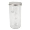 Sourdough Bread Starter Kit 34oz Glass Jar with Lid Date