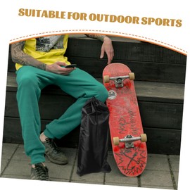 Kisangel Drawstring Skateboard Sling Bag Professional Backpack for Outdoor Sports Suitable for All Skateboard Types Lightweight and Comfortable Carry