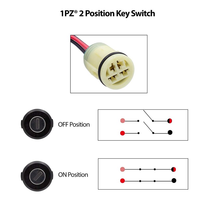 1PZ H4T-K01 Ignition Key Switch fit for Honda ATV TRX350