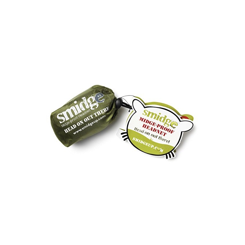 Smidge Midge and Mosquito-Proof Super Lightweight Head Net - Green,