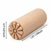 7 Piece Wooden Clay Stamps, 2 Inch Recessed Imprint Tools