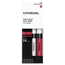 COVERGIRL Outlast All Day, Labial Líquido, 507 Ever Red-Dy, 1.9 g  2.3 ml                                                                             