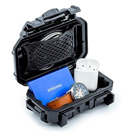 Evergreen 52 Waterproof Dry Box Protective Case - Travel Safe/Mil Spec/USA Made - for Cameras, Camping, Fishing, Hiking, Traveling, Water Sports, Knives, Survival (Black)