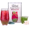 Winter Glitter Christmas Bubble Tea Kit Gift Box |Glitter Cranberry