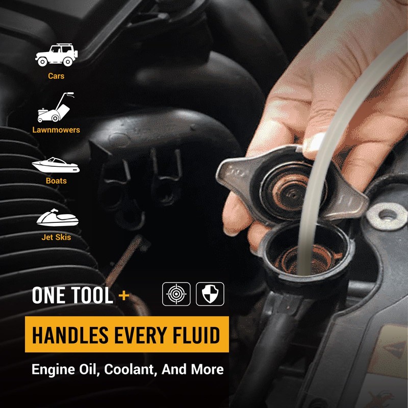 EWK 6.5L Manual Oil Extractor Pump for Oil Change, Fluid