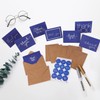 24 Pack Greetings Thank You Cards Set with Brown Kraft-Style