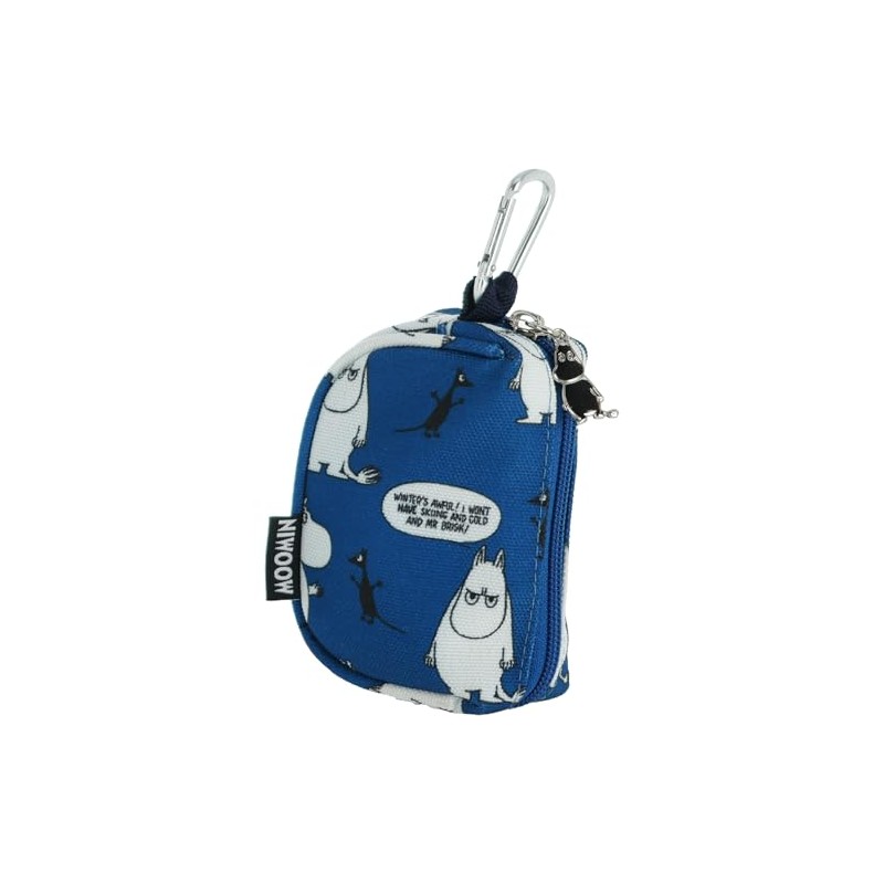 Marushin 1525006200 Compact Pouch, Moomin, Blue, Compact, Trinket Case, Gift,