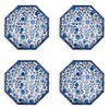 Two's Company Set of 4 Chinoiserie Touch Octagonal Dinner Plate