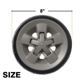 Grill Wheels Replacement for Weber Genesis II/II LX Gas Grills, 8 Inch, Set of 2