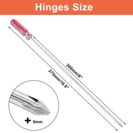 Piutouyar 8 Inch Phillips Screwdriver, Extra Long Shaft Cross Head Screwdriver #1 Magnetic Tip Screwdrivers Long Screwdriver for Repair Home Improvement