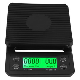 Pour Over Coffee Scale with Timer Portable Electronic Digital Kitchen Scale Food WeighingBlack 5KG/0.1
