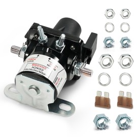 VORGENS Fit for Intellitec Battery Disconnect, for Intellitec RV Automobile Battery Disconnect Relay Solenoid - Replace 0100055000 01-00055-000 Latching Relay 12V 100A with Fuses and Screws