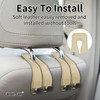 vidonio 2 Pack Double Car Seat Hooks for Headrest, Rotatable