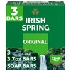 Irish Spring Deodorant Bar Soap, Original, Green Irish Spring, 11.1