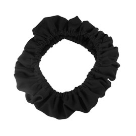 Nzexlyva Black Car Steering Wheel Cover, Braid Protection Dustproof Waterproof Protective Covers, Anti-slip Breathable Soft Steering Wheel Cover Elasticity Protector for Cars SUV Truck