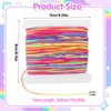 LXUEJIE Elastic Bracelet String, 1mmX50m Stretchy Rainbow Bracelet String