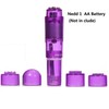 Finever 3Pc Mini Massager Handheld with 4 Heads Pocket Vibrating