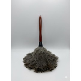 AAYU Feather Duster (36cm) 14.5 inch for Home Cleaning | Soft-Feather Moping and car dusting| Eco-Friendly Genuine Ostrich Dusters with Wooden Handle Easy to Clean Reuse