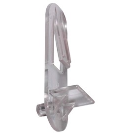 Desunia - 5mm Self-Locking Cabinet Shelf Support Pegs for 5/8" Thick Shelves - Clear - 50 Pack