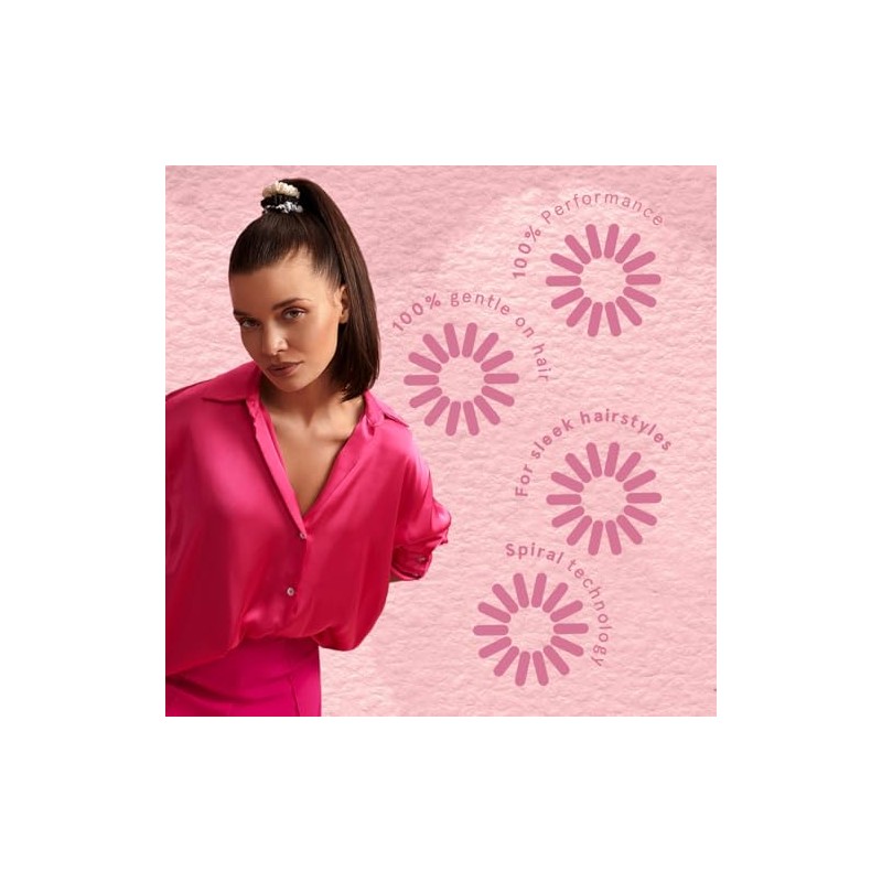 invisibobble Hair Scrunchie Thin Loop Be Gentle, 3 Hair Bobbles