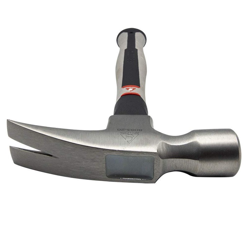 Bellota 8006 CF - Carpenter's Hammer/Claw Hammer with Carbon-Fibre Handle,