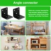 Pack of 10 Angle Connectors, Corner Clips, Perforated Plate Angle