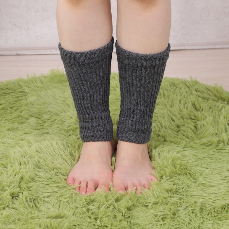 USK STORE Ankle Warmers, Long Type, Lining, Silk, Double Braid,