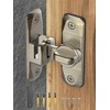 MeBantoo 90/180 Degree Flip Barn Door Lock, Protect Privacy -
